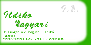 ildiko magyari business card